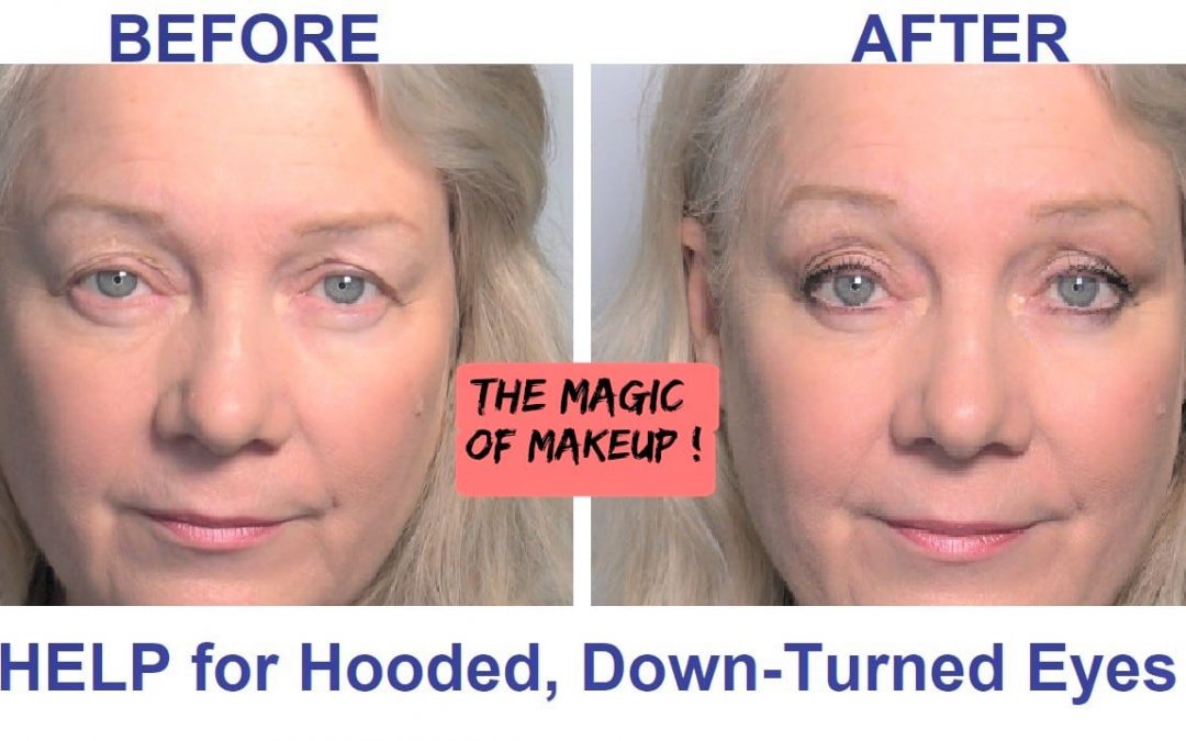 Help for Hooded, Downturned Eyes… Re-Vamped Makeup Tutorial, Video