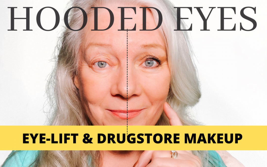 Fix Hooded Downturned Aging Eyes with Drugstore Makeup